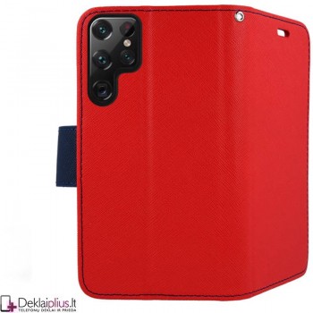 Telone dėklas su skyreliais - raudonas (Samsung S23 Ultra)